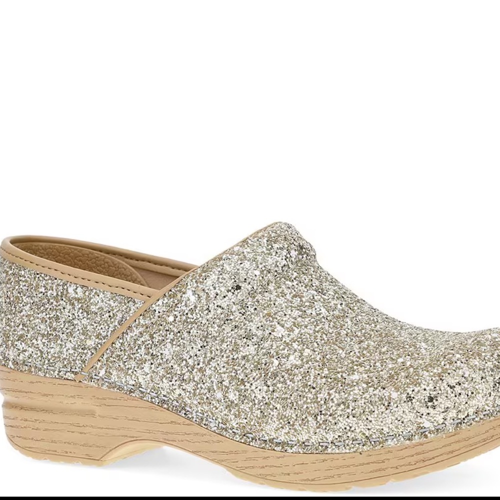 Professional Glitter Leather Clogs